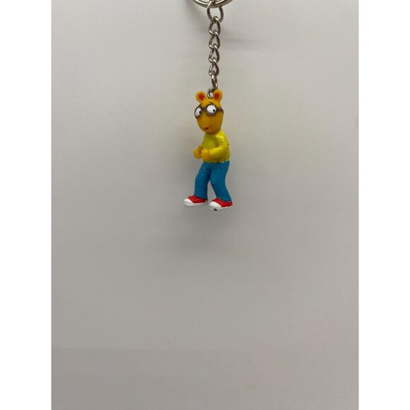 Upcycled Arthur by Marc Brown PBS Figurine Keychain - Retro Toy Purse Charm - Picture 2 of 5